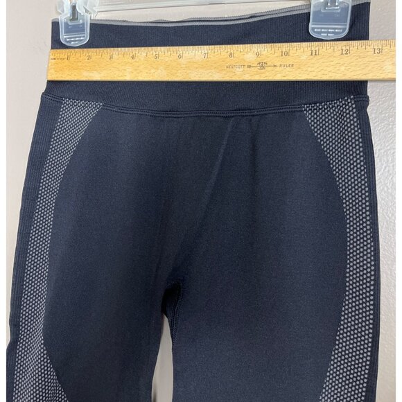 Victoria's Secret Pink Active Leggings Black Gray Compression Activewear Women M - Picture 5 of 7